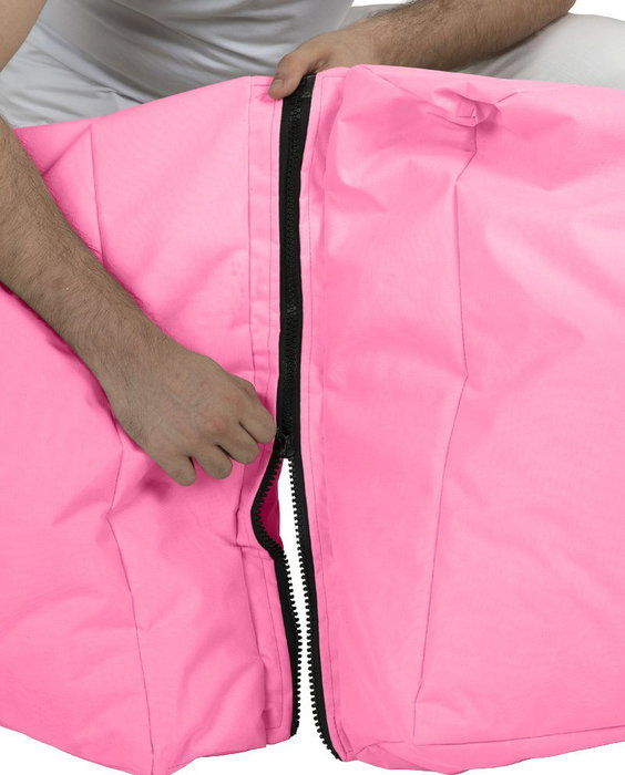 Atelier Del Sofa Pouf Sofá Cama Exterior Rosa Impermeable 180cm Largo